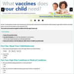 Cuestionario sobre las vacunas infantiles